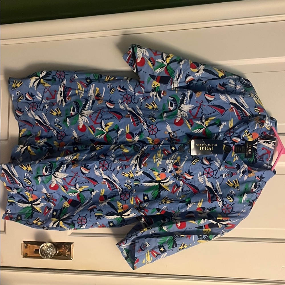 Polo Ralph Lauren Blue Tropical Shirt